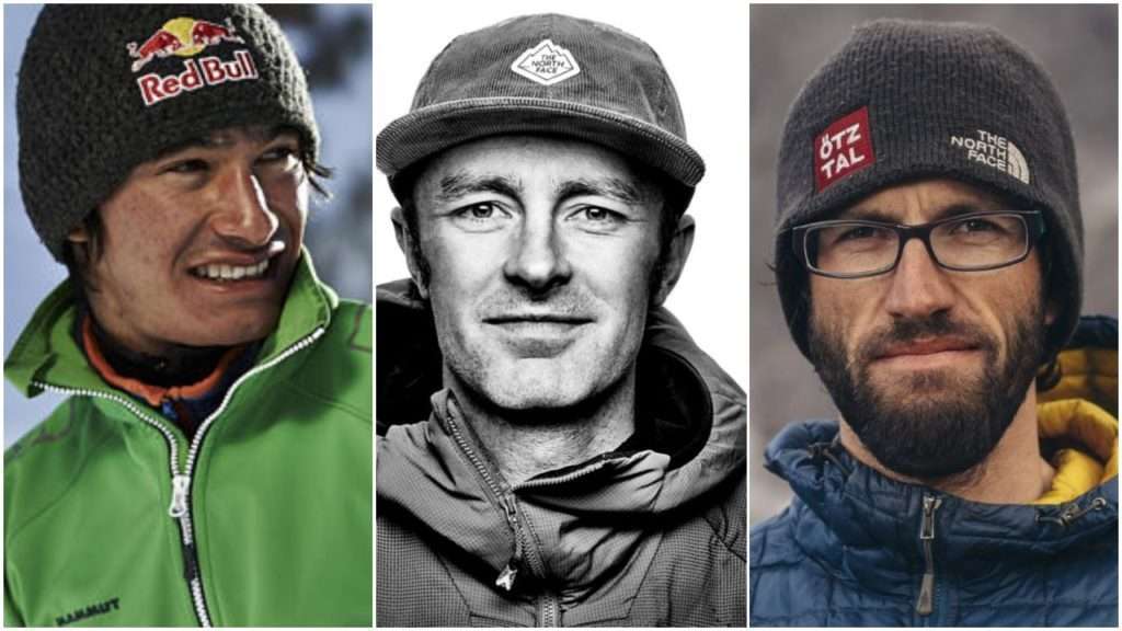 David Lama, Hansjorg Auer and Jess Roskelley