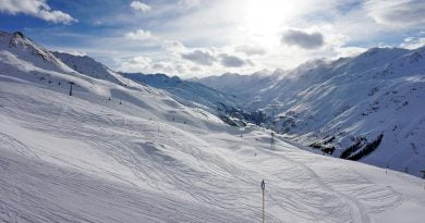 Ски писта в австрийските Алпи