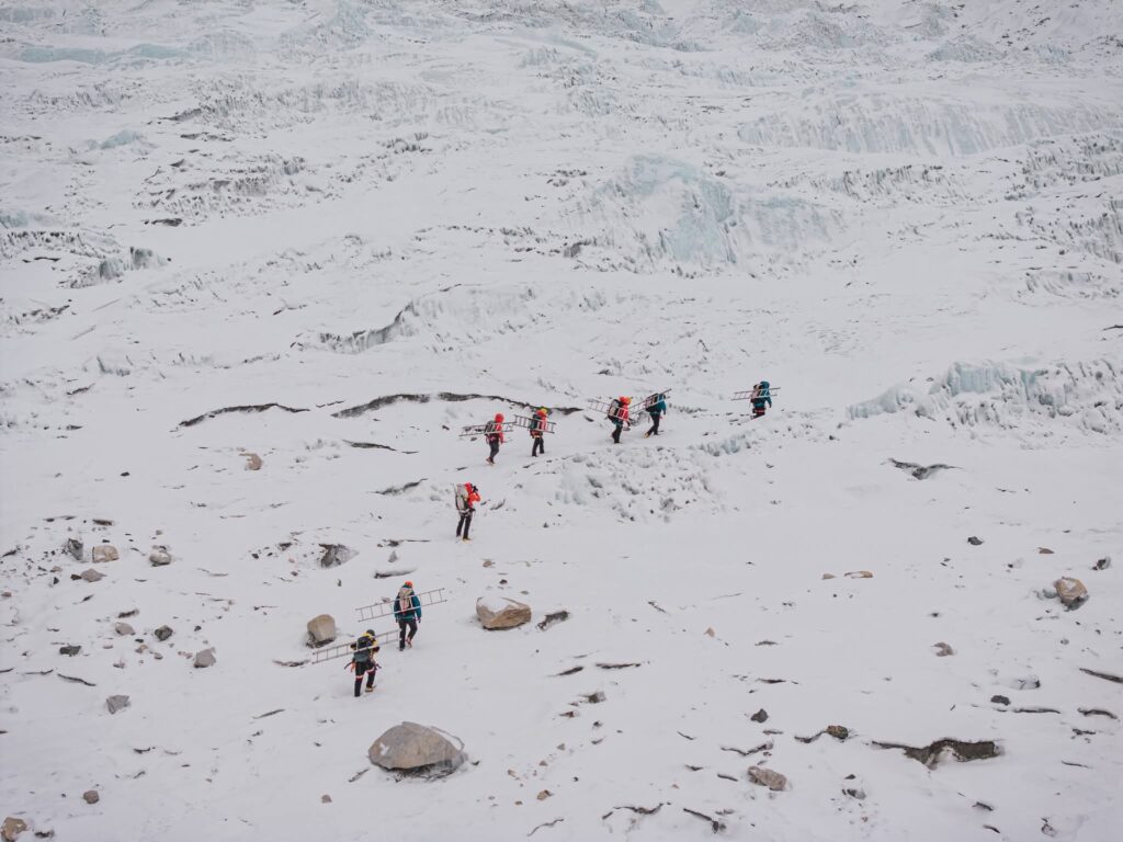 ледопада кхумбу и icefall doctors
