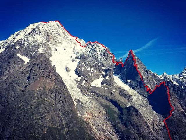 монблан най-дълъг хребет