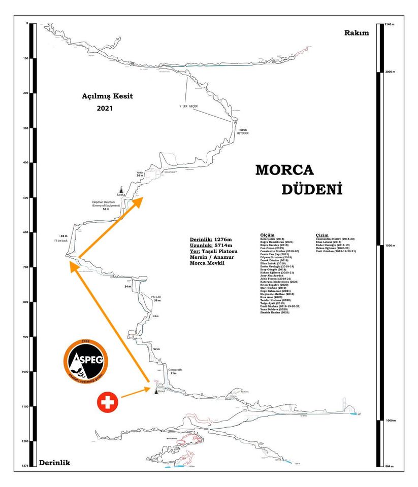 карта на пещерата Морджа