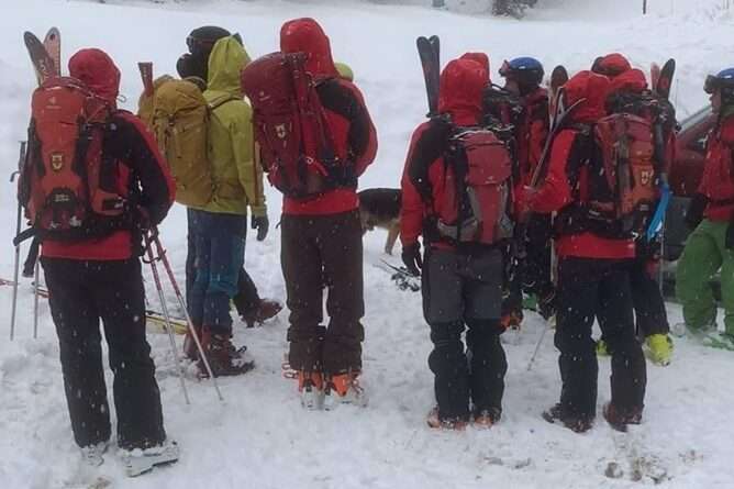 планински сапсители в Рила, зима