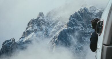 хеликоптер във висока планина